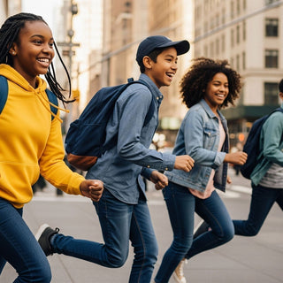 Active teens running outdoors – promoting energy and wellness through proper nutrition
