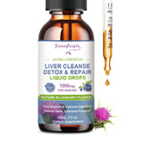 Vegan liver health drops with natural herbs, alcohol-free, sugar-free formula
