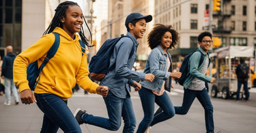 Active teens running outdoors – promoting energy and wellness through proper nutrition