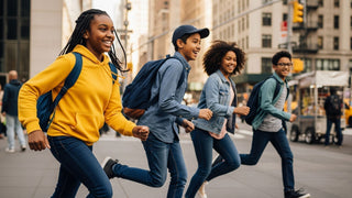 Active teens running outdoors – promoting energy and wellness through proper nutrition