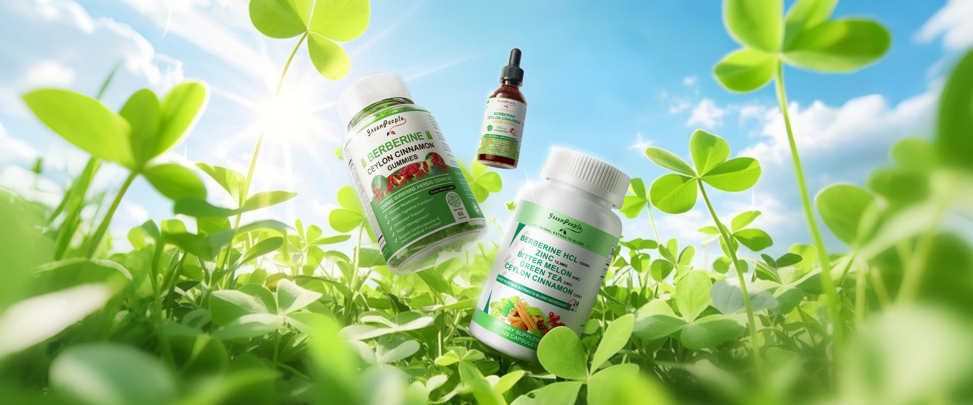 Close-up of Greenpeople supplements Berberine supplements 