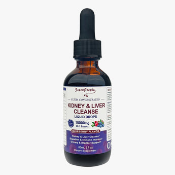 27-in-1 Kidney Cleanse & Repair Drops – 20:1 Cranberry & Chanca Piedra – Vegan Urinary & Liver Detox Supplement – Alcohol-Free, Non-GMO – 2oz
