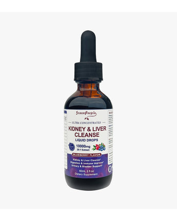 27-in-1 Kidney Cleanse & Repair Drops – 20:1 Cranberry & Chanca Piedra – Vegan Urinary & Liver Detox Supplement – Alcohol-Free, Non-GMO – 2oz