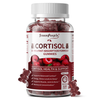 Cortisol Balance Gummies Supplements for Women Raspberry Flavor 120 counts