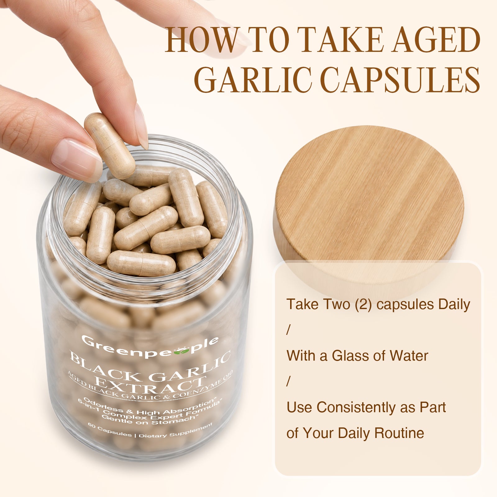 Black Garlic CoQ10 Capsules | 60 pcs