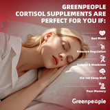 GreenPeople Cortisol Supplements for Women | Cortisol Support Gummies | 14-in-1 Fast Absorption Formula | Sleep & Energy Support | 120CT - GreenPeople