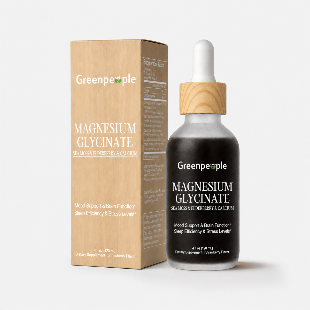8-in-1 High-Absorption Magnesium Glycinate Liquid Drops | 4 fl oz (120 mL)