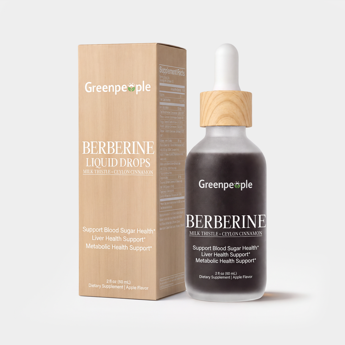 Berberine Liquid Drops for Blood Sugar & Metabolic Support | 2 fl oz (60 ml)