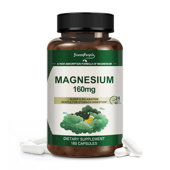 Magnesium Capsule Supplement for Muscle,Joint,Sleep, 180 counts