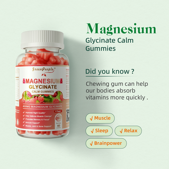 GREENPEOPLE Magnesium Calm Gummies 2-Pack (120 Gummies) — Raspberry