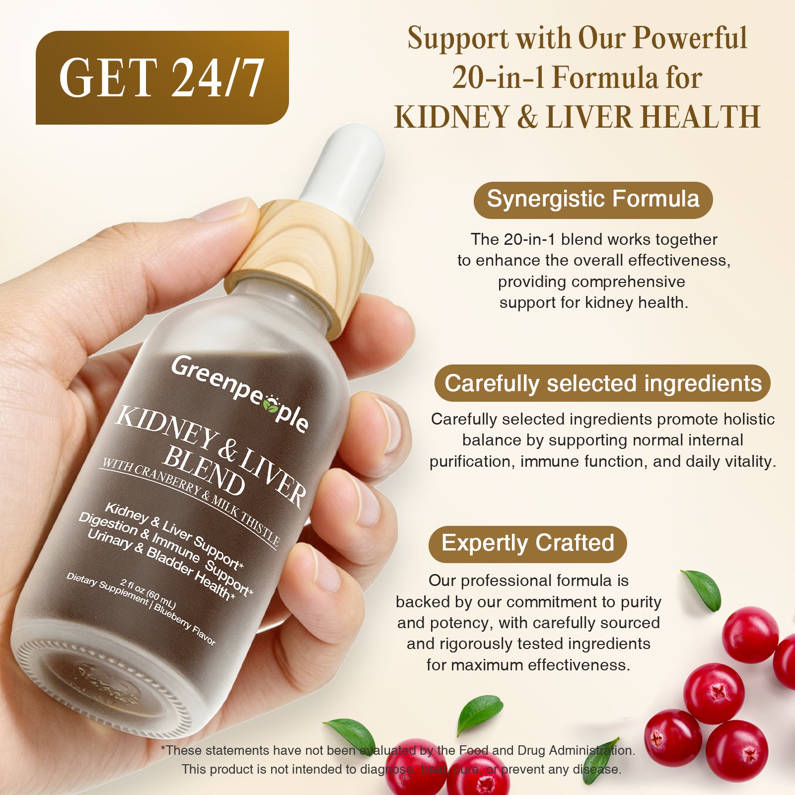 20-in-1 Kidney & Liver Drops | 60mL