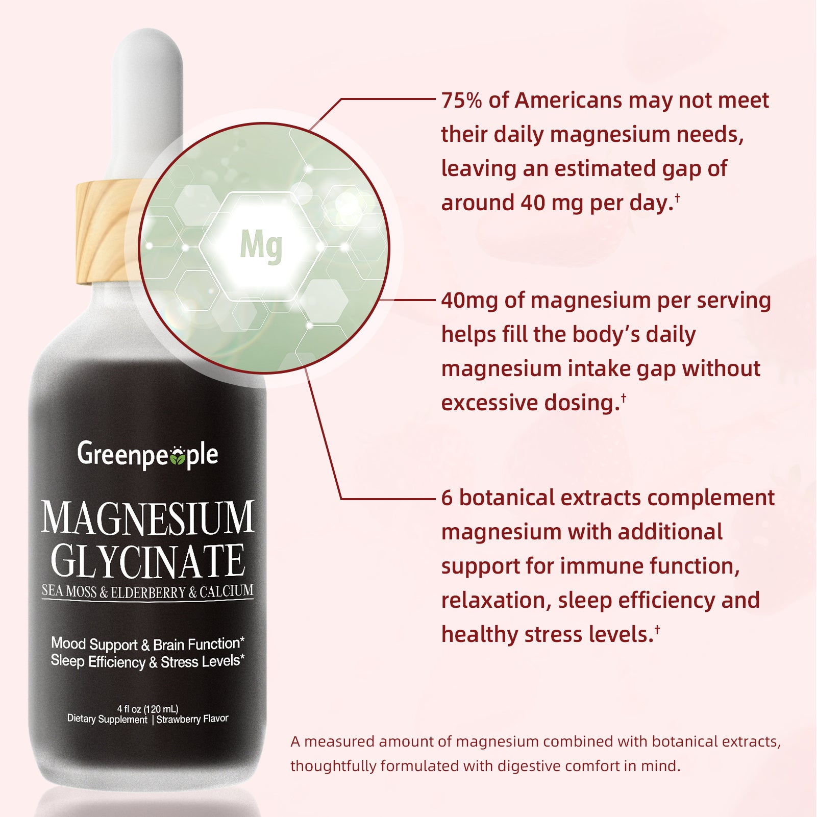 8-in-1 High-Absorption Magnesium Glycinate Liquid Drops | 4 fl oz (120 mL)