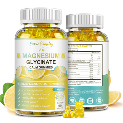 Magnesium Glycinate Gummies 400mg Supplement for Sleep