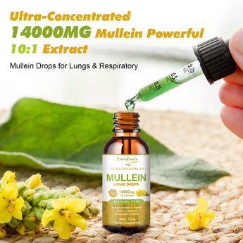 GREENPEOPLE Mullein Flavor Drops Supplement with Calendula & Elderberry