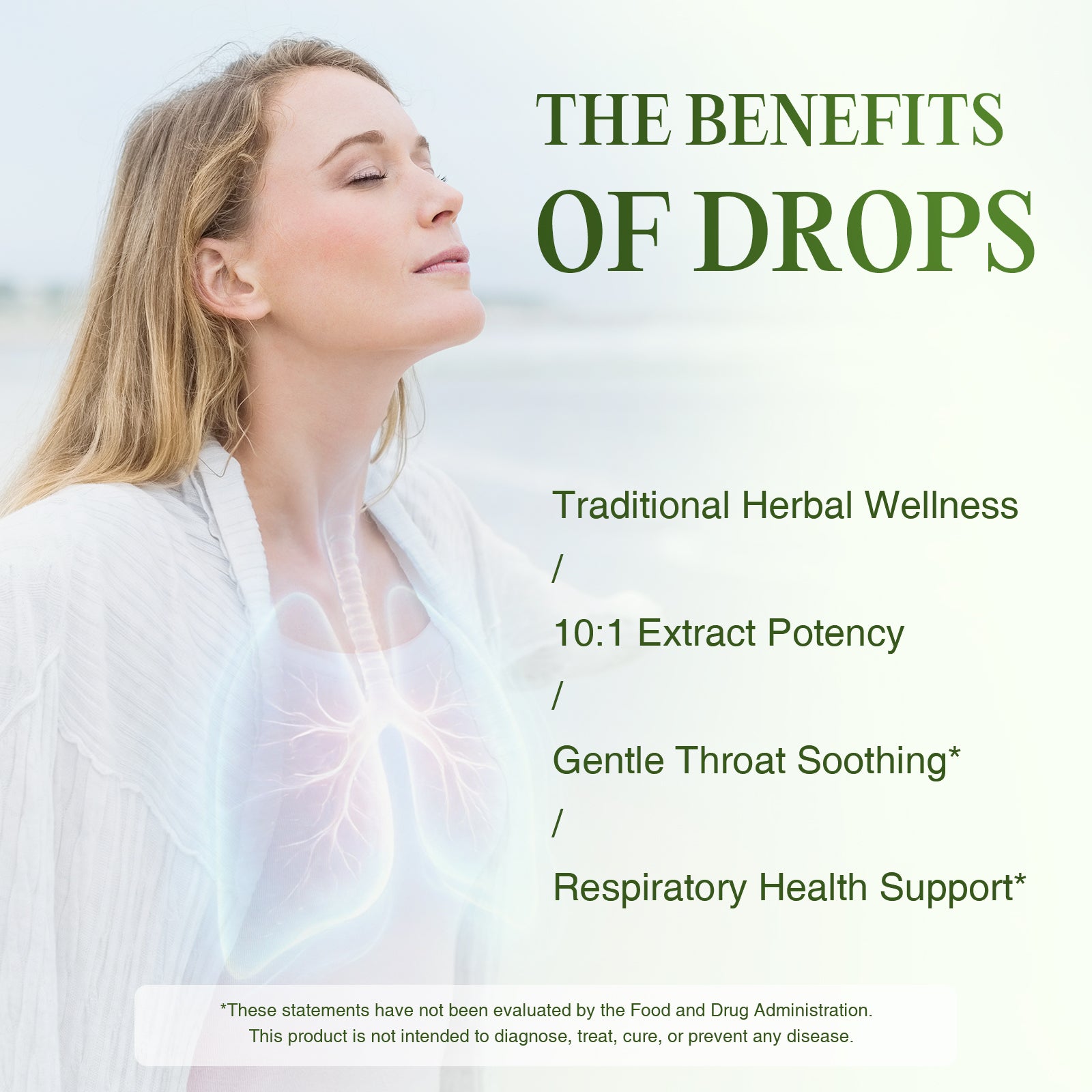 Mullein Liquid Drops 10-in-1 Respiratory Blend | Apple Flavor