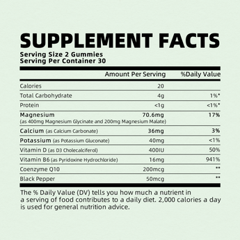 Magnesium Glycinate Gummies 400mg – Sleep Aid, Muscle & Nerve Support – Sugar-Free, Vegan Raspberry Flavor