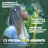 GREENPEOPLE Mullein Flavor Drops Supplement with Calendula & Elderberry