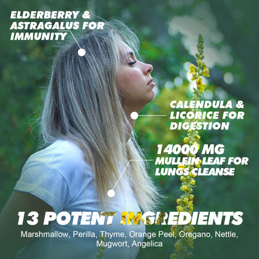 GREENPEOPLE Mullein Flavor Drops Supplement with Calendula & Elderberry