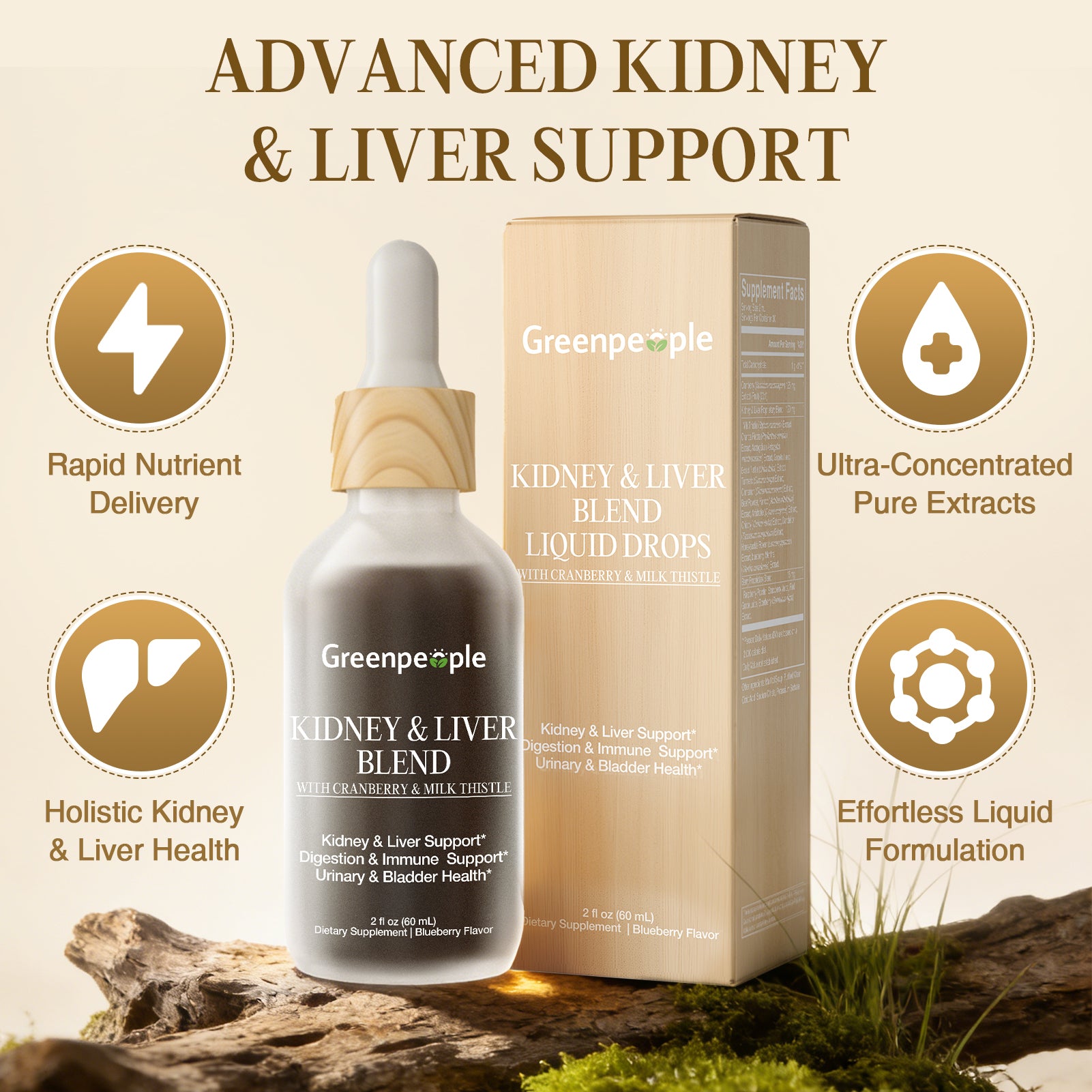 20-in-1 Kidney & Liver Drops | 60mL
