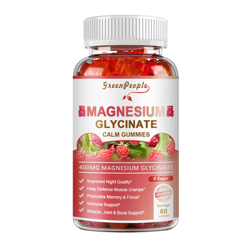 GreenPeople Magnesium Calm Gummies – Sugar-Free Raspberry Flavor for Sleep & Relaxation