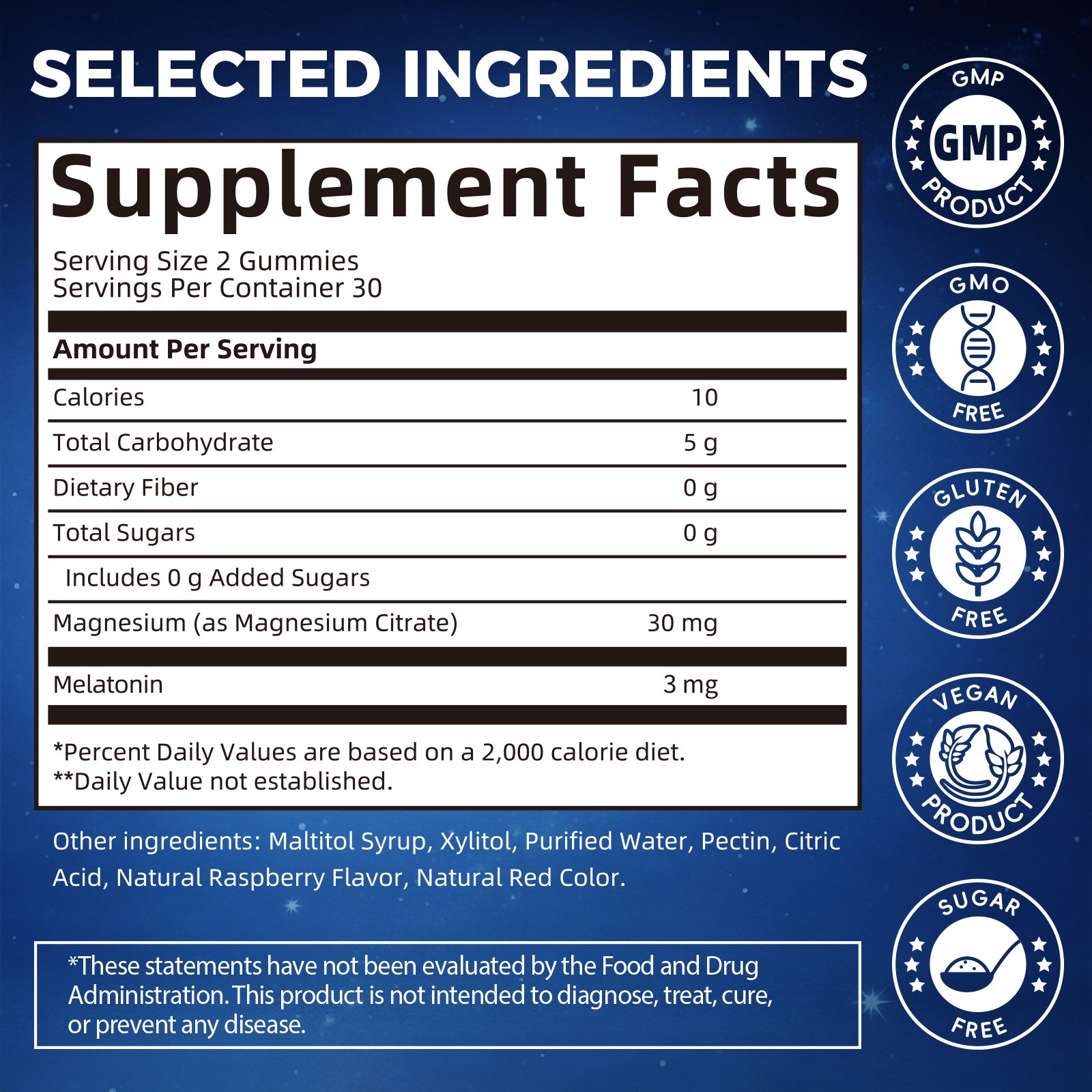 GreenPeople Magnesium and Melatonin Sleep Gummies in a bottle, showing 60 chews for relaxation and better sleep.