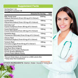 GreenPeople 16-in-1 Liver Support Liquid Drops with 1000mg Milk Thistle Seed Extract, 2 fl oz bottle for liver cleansing.