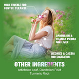GreenPeople 16-in-1 Liver Support Liquid Drops with 1000 mg Milk Thistle Seed Extract, 2 fl oz bottle, for liver cleansing.