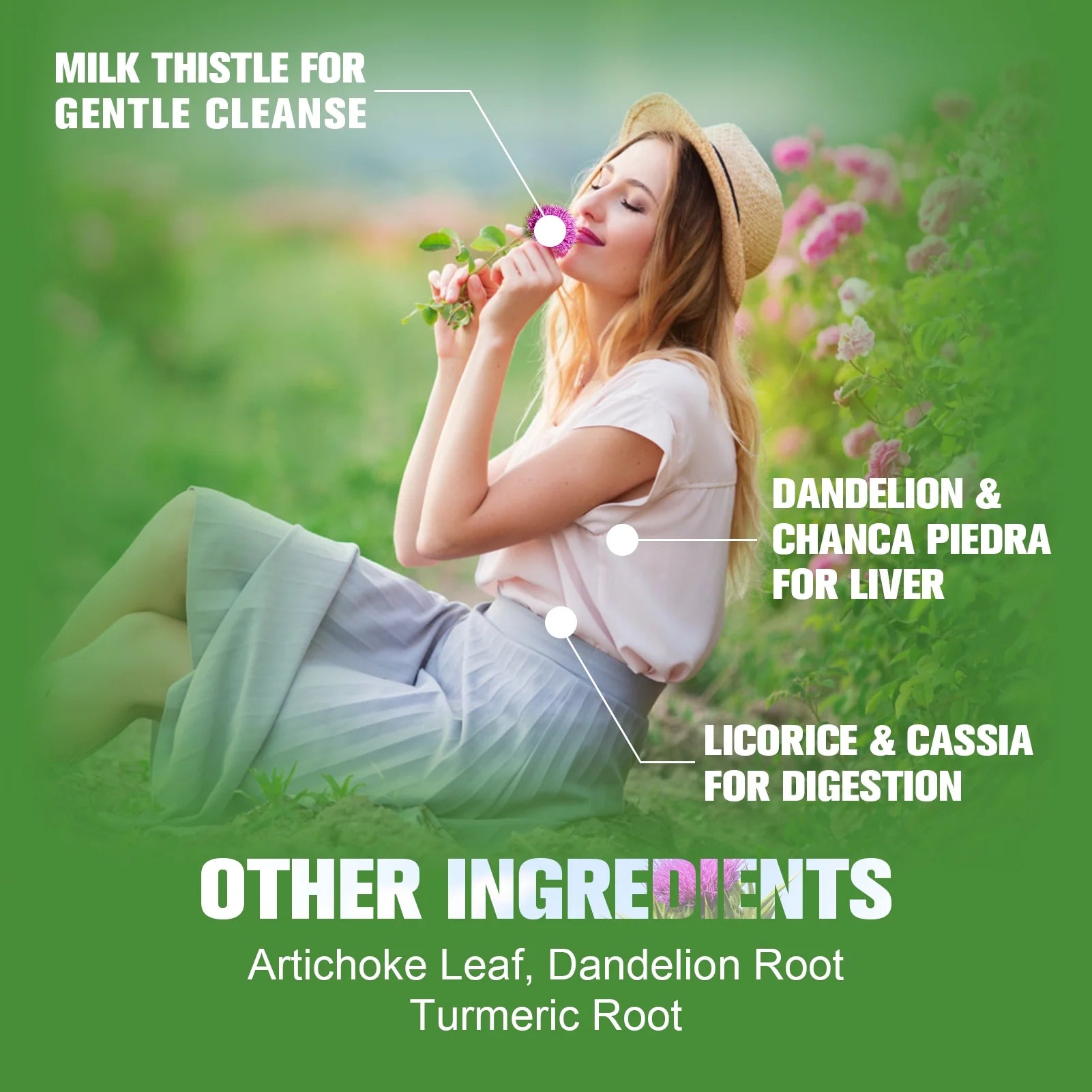 GreenPeople 16-in-1 Liver Support Liquid Drops with 1000 mg Milk Thistle Seed Extract, 2 fl oz bottle, for liver cleansing.