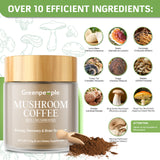 GREENPEOPLE Mushroom Blend Powder Supplement for Coffee & Smoothies - GreenPeople