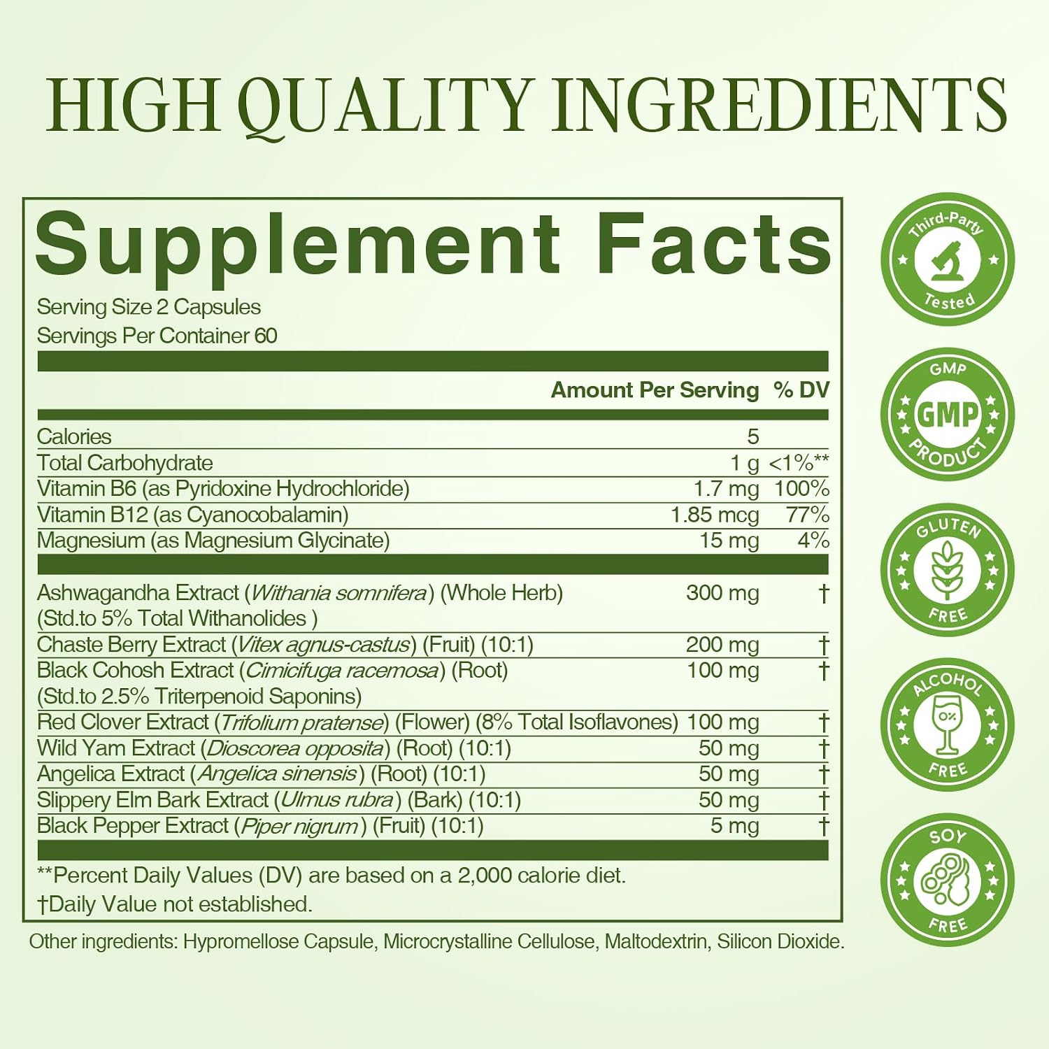 Menopause Support Vegan Capsules | 120 Caps