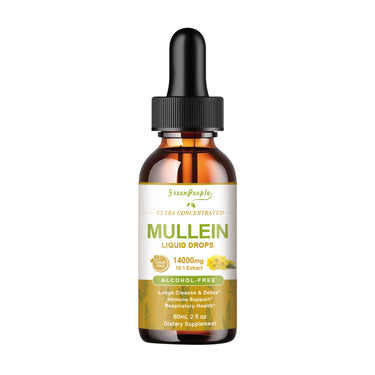 GREENPEOPLE Mullein Flavor Drops Supplement with Calendula & Elderberry