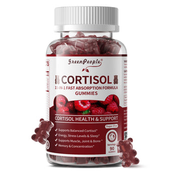 Cortisol Balance Gummies for Women with Ashwagandha & Magnesium – Mood, Focus & Sleep Aid – 90 Count