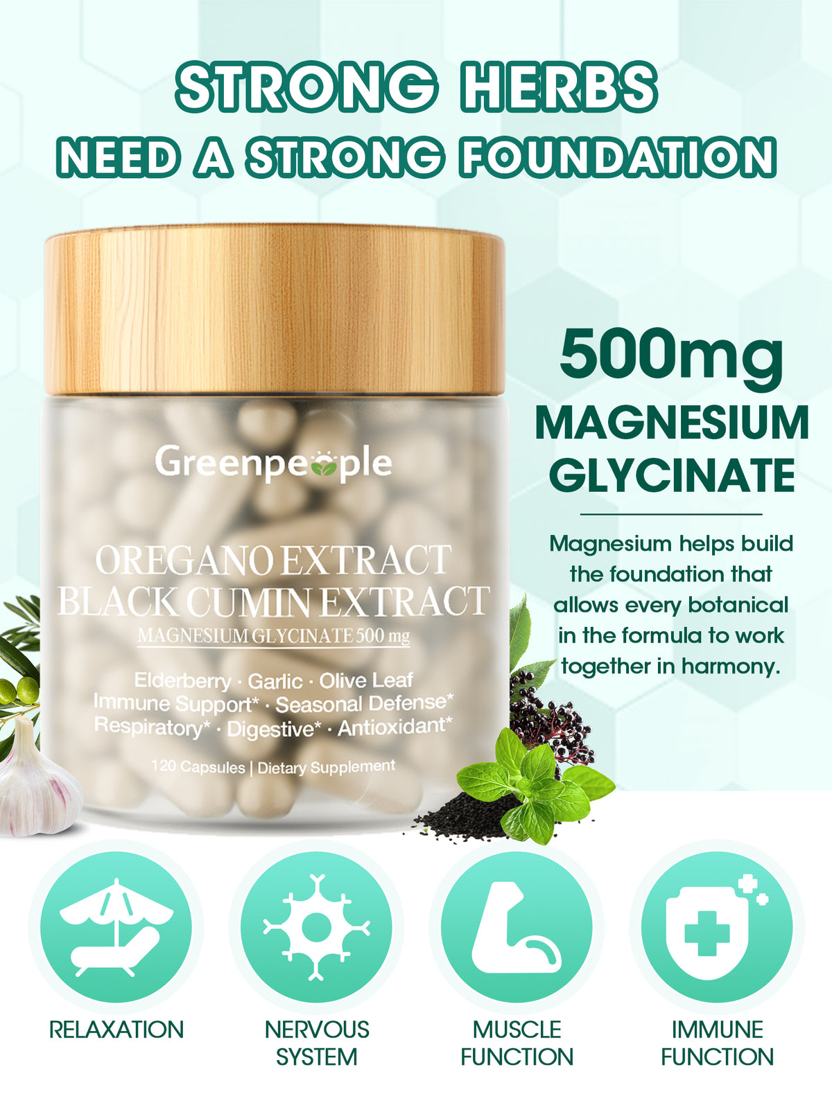 11-in-1 Oregano Oil & Black Seed Oil Complex | 120 pcs