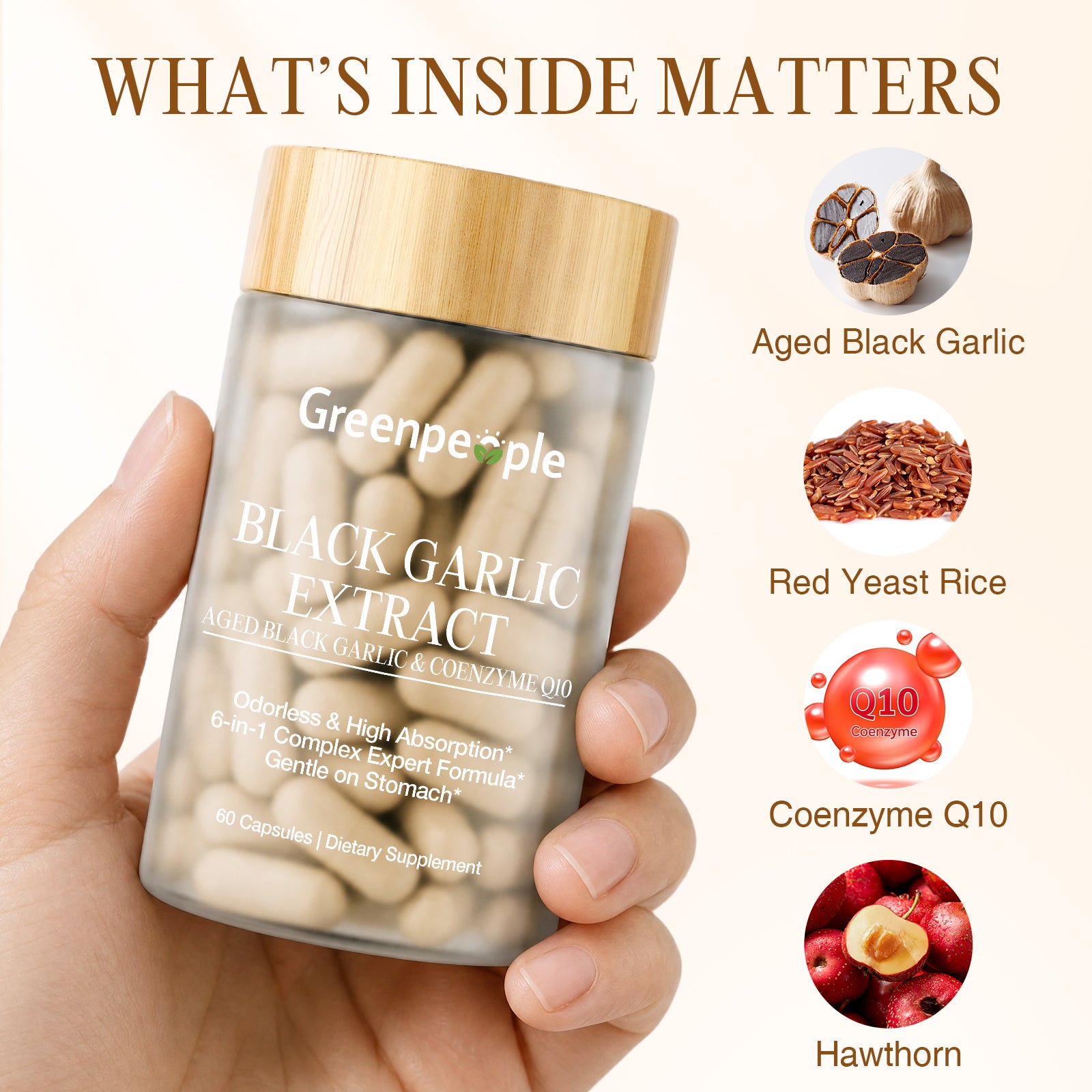 Black Garlic CoQ10 Capsules | 60 pcs
