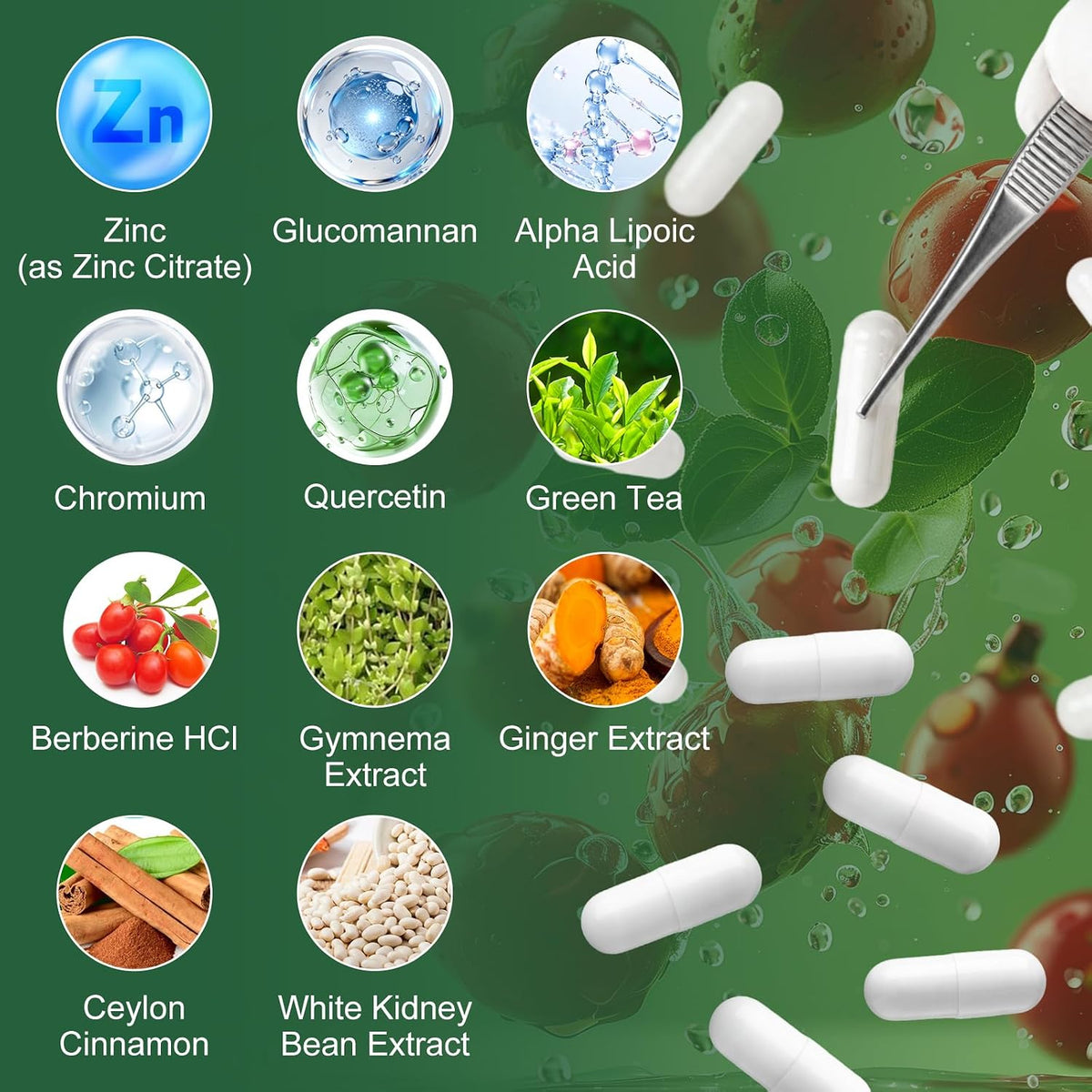 GreenPeople Liposomal Berberine 1500mg capsules, 120 softgel capsules, dietary supplement with berberine root extract.