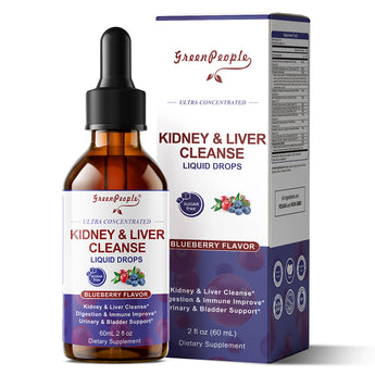 Kidney Cleanse Detox Drops – 27-in-1 Cranberry & Chanca Piedra, Vegan