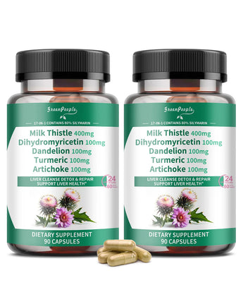 Milk Thistle Liver Detox & Repair Capsules 90pcs 2 Packs