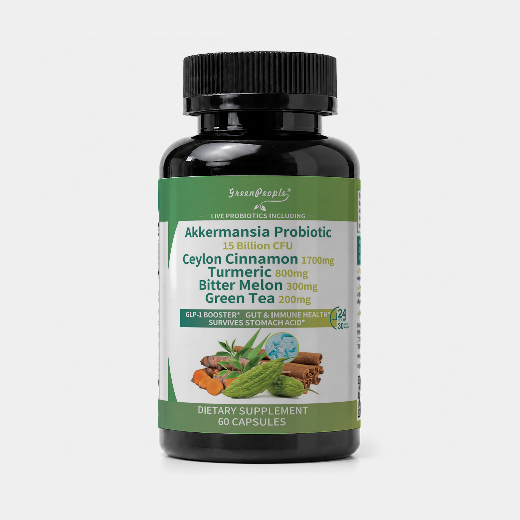 Akkermansia Probiotics & Metabolic Support Capsules | 60 Count