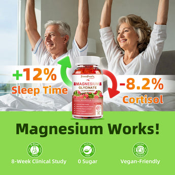 GREENPEOPLE Magnesium Calm Gummies 60 Count Natural Raspberry
