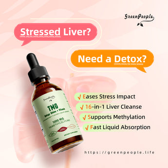 TMG Liquid Drops 1000mg - 16-in-1 Trimethylglycine for Energy, Liver & Methylation | Vegan, Strawberry Flavor