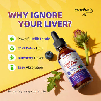 Kidney Cleanse Detox Drops – 27-in-1 Cranberry & Chanca Piedra, Vegan