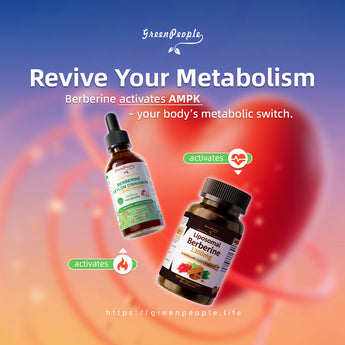 Heart & Metabolism Pack – GreenPeople Berberine Liquid + Liposomal Capsules | Metabolic & Energy Support