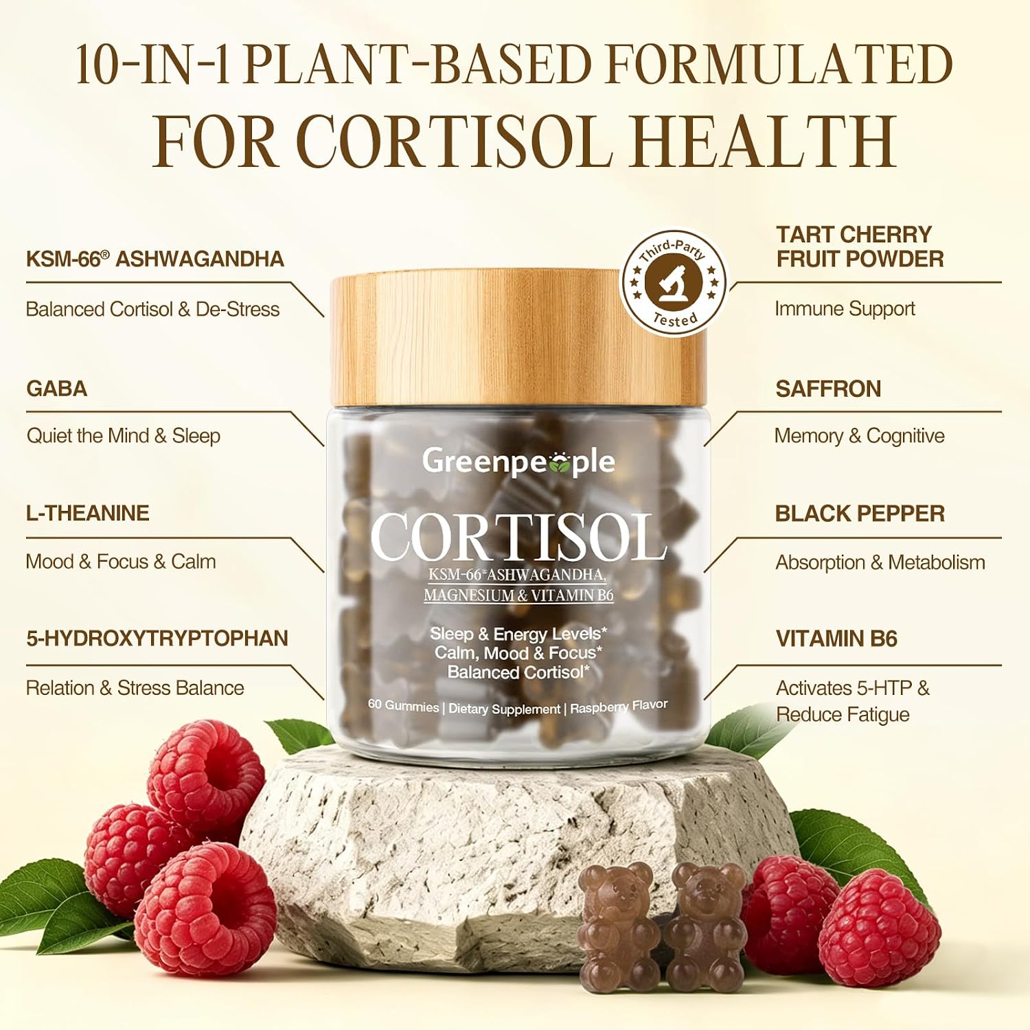 Cortisol Balance Sleep Gummies | Precise Night Recovery (60 Count)