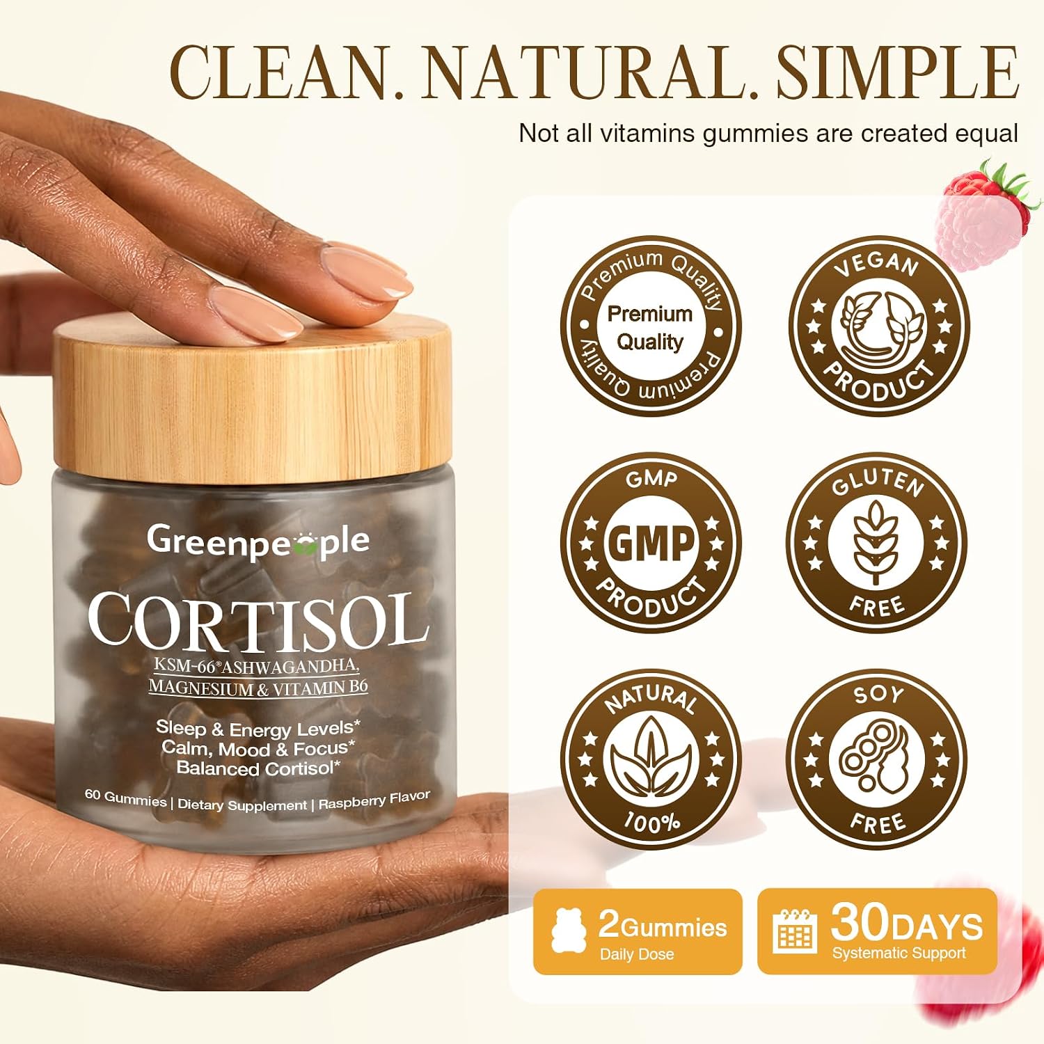 Cortisol Balance Sleep Gummies | Precise Night Recovery (60 Count)