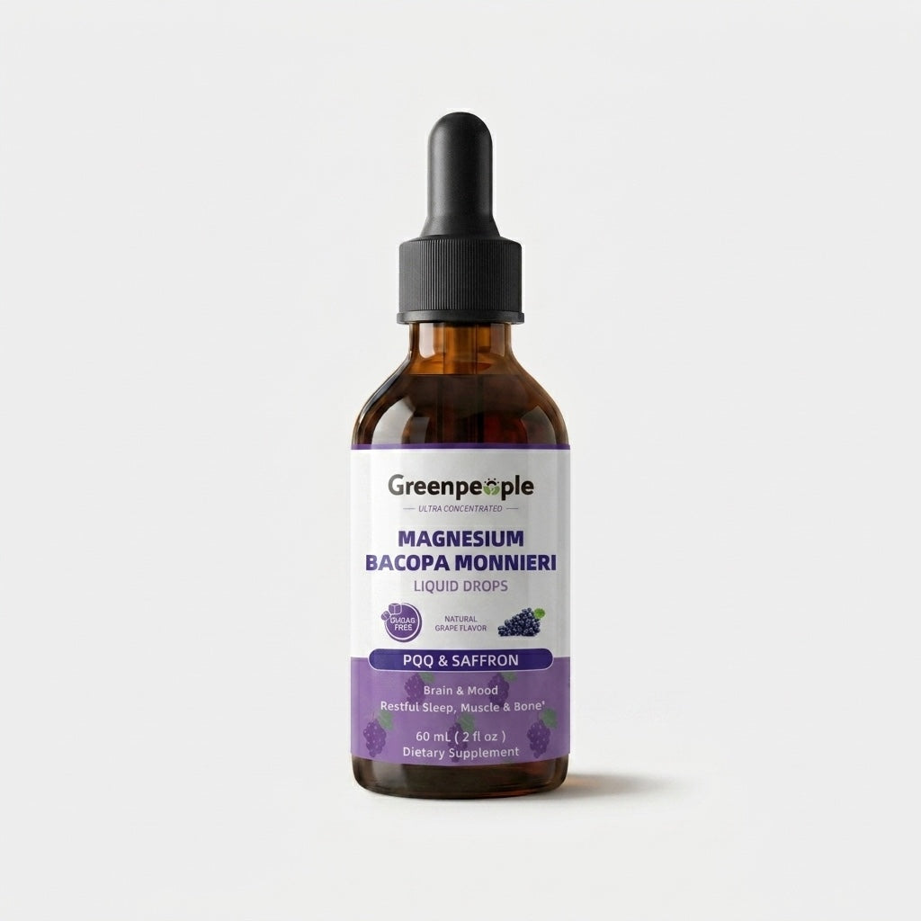 4-in-1 Magnesium Glycinate Liquid Drops | 2 fl oz (60 mL)