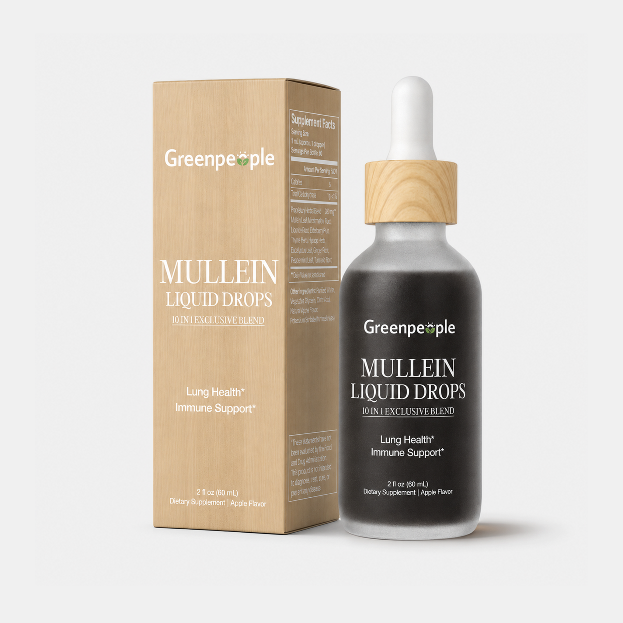 Mullein Liquid Drops 10-in-1 Respiratory Blend | 2 FL OZ (60 mL)