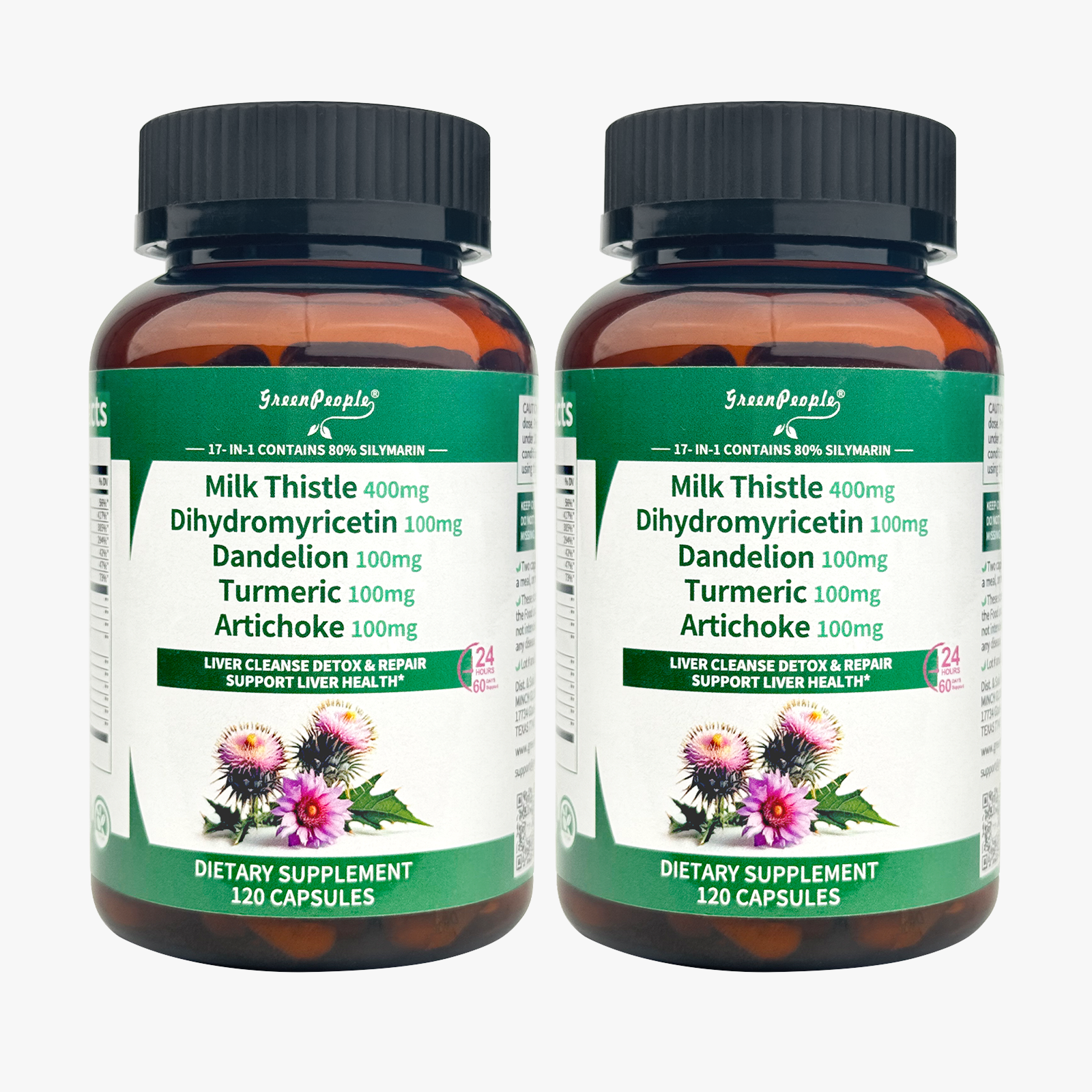 GreenPeople Liver Cleanse Detox & Repair – 2 Bottles