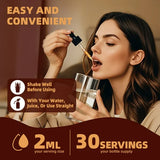 Herbal Digestive Drops by GreenPeople, 2 fl oz bottle with black walnut, wormwood, clove, and garlic herbal extract for gut health.