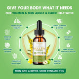 Vegan mullein leaf extract drops for lungs and immune support in a 60ml bottle with apple flavor from GreenPeople.