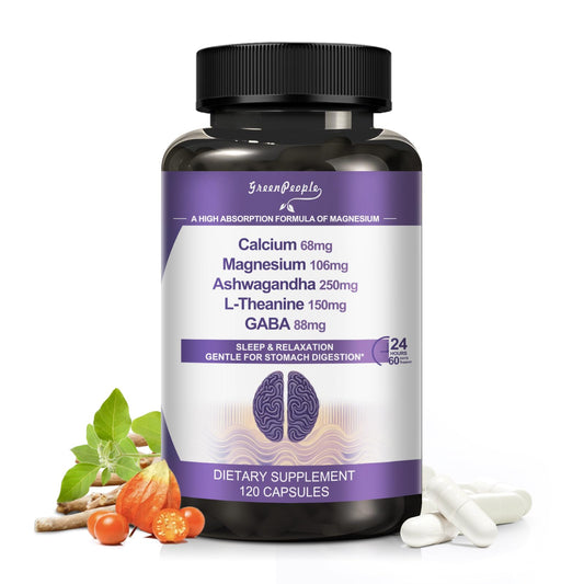 Magnesium Glycinate Ashwagandha Supplement Capsules 120 Counts